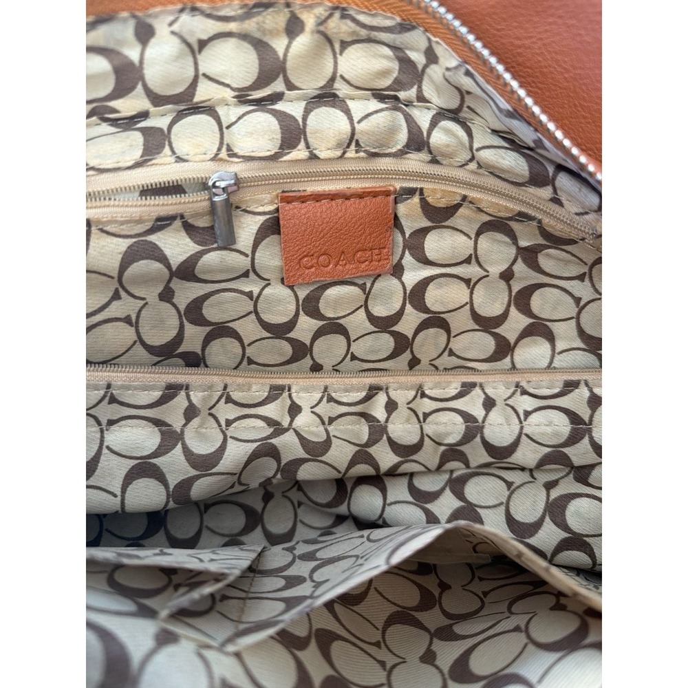 Coach Ashley Leather Convertible Satchel Shoulder Bag Brown - Picture 5 of 11